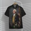 Badassery George Washington Custom Short Sleeve Shirt Qafbt