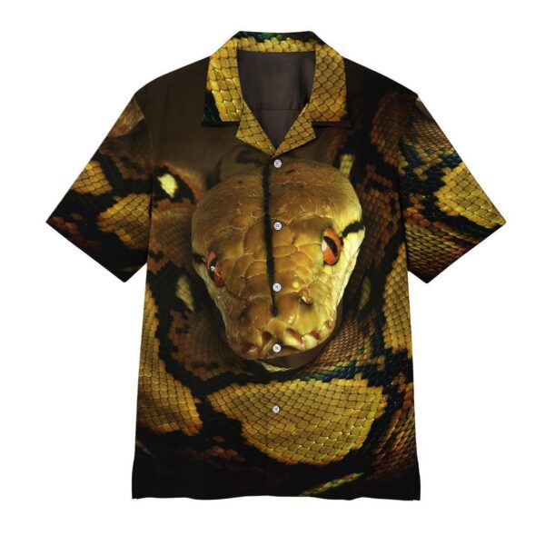 Ball Python Buttun Up Hawaii Shirt