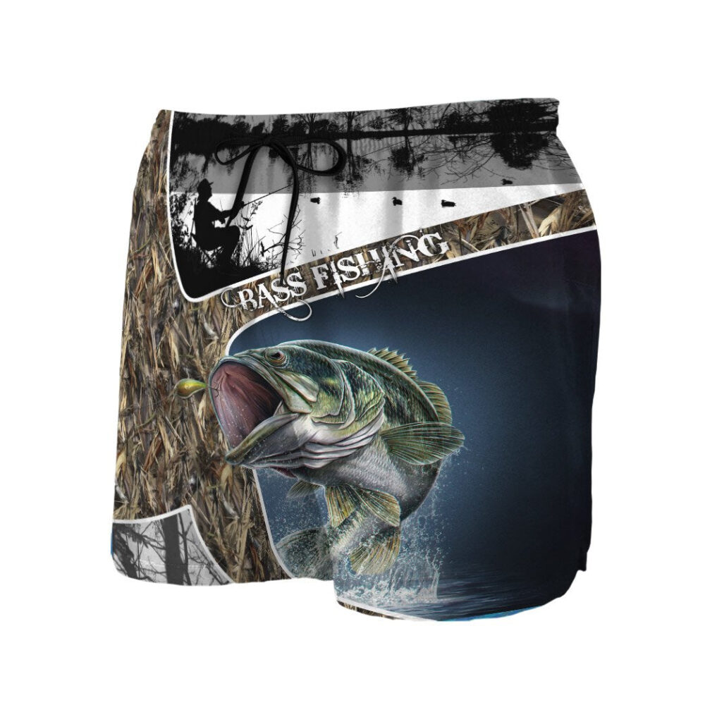 Bass Fishing Skin Camo Custom Short Sleeve Shirt