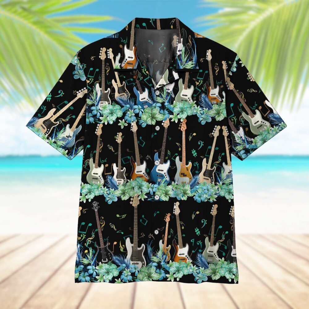 Bass Guitar Custom Hawaii Shirt