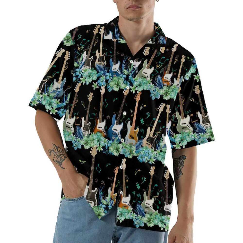 Bass Guitar Custom Hawaii Shirt