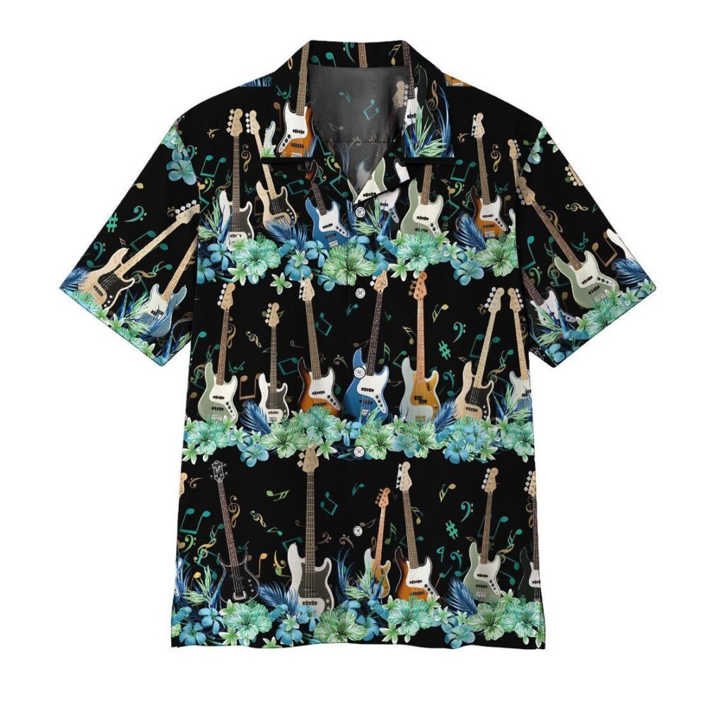 Bass Guitar Custom Hawaii Shirt