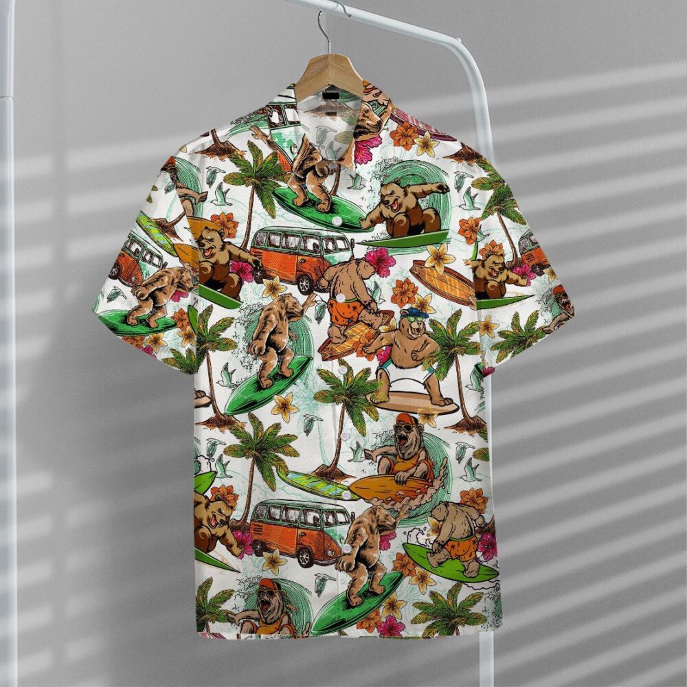 Bear Surfing Hawaii Shirt