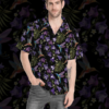 Beautiful Violet Cornflowers And Hummingbirds Custom Hawaii Shirt Mcnus