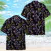 Beautiful Violet Cornflowers And Hummingbirds Custom Hawaii Shirt Wmqzb