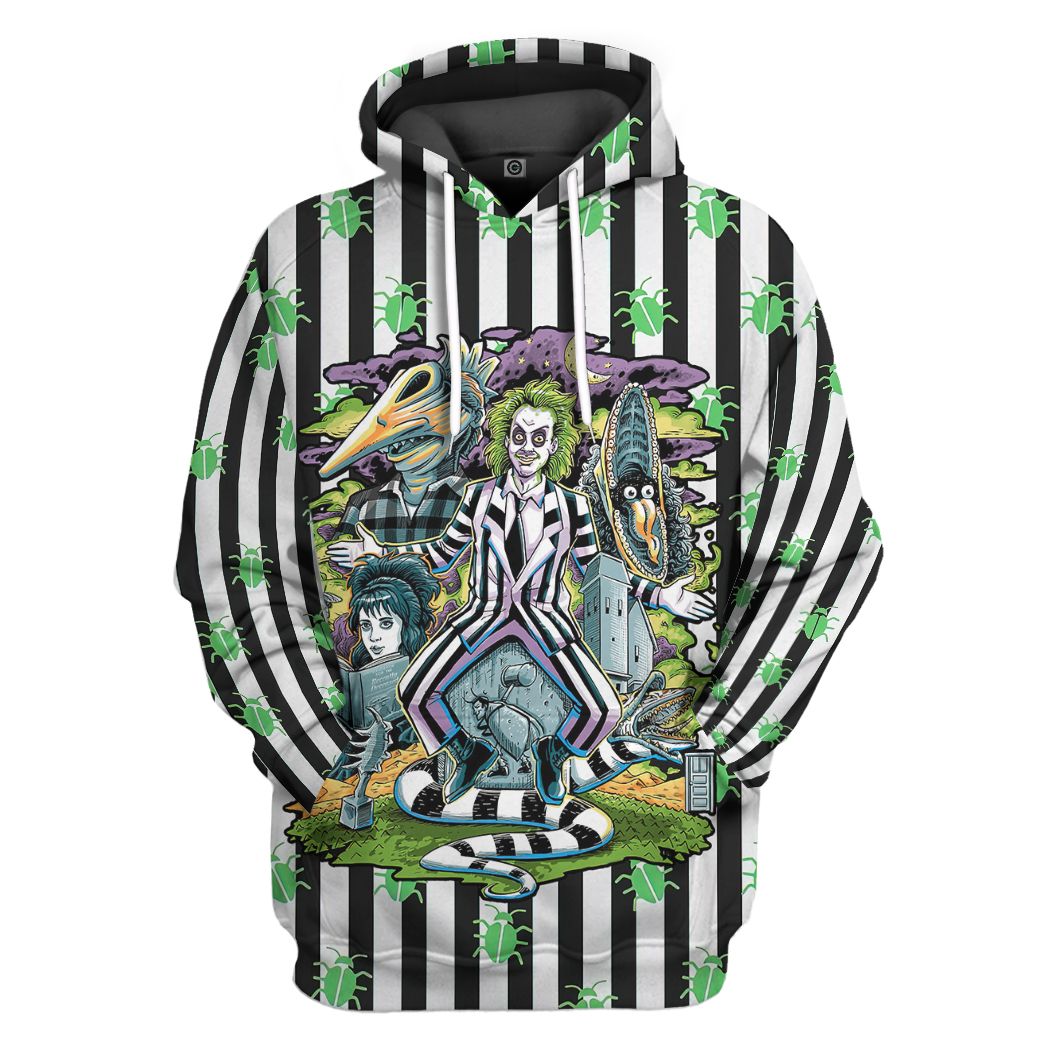 Beetlejuice Stripes and Bugs Custom Apparel