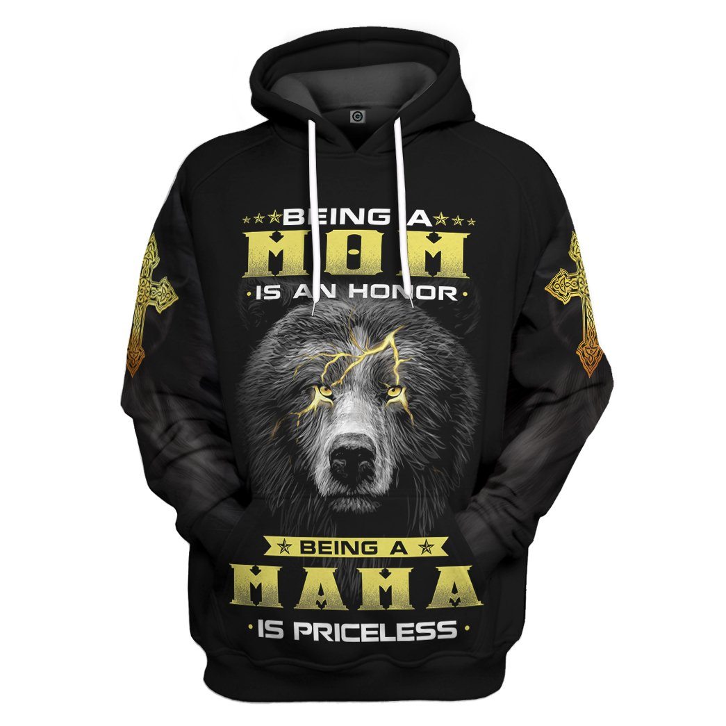 Being A Mom Is An Honor Mothers Day Gift All Over Print T-Shirt Hoodie Apparel