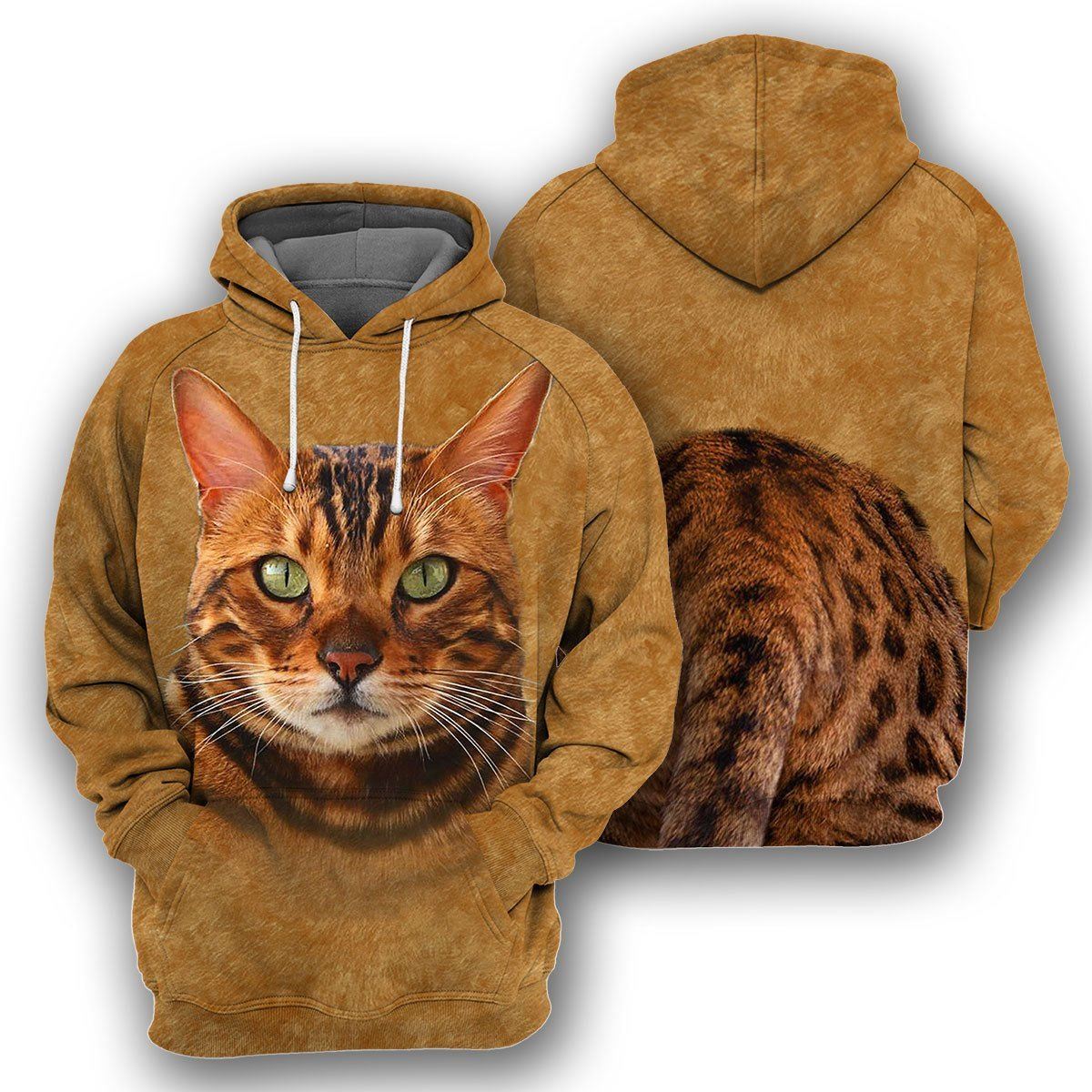 Bengal Cat Unique All Over Print T-Shirt Hoodie Gift Ideas