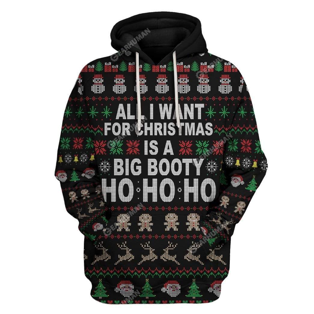 Big Booty Hoe Ho Ho Ho Custom T-Shirts Hoodies Apparel