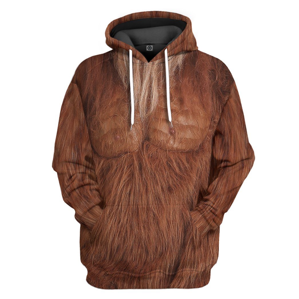 Bigfoot Costume Tshirt Hoodie Apparel