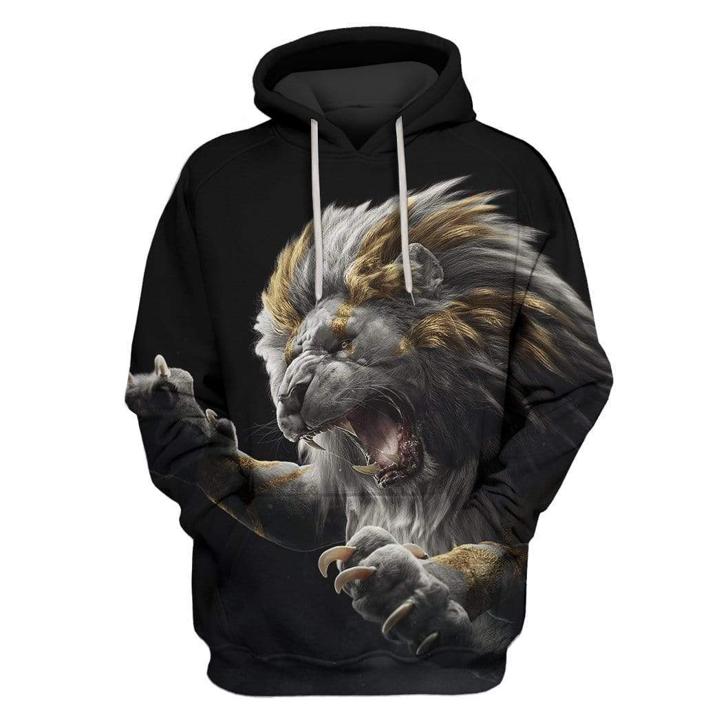 Black and gold lion Custom T-Shirt Hoodie Apparel