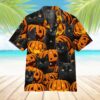 Black Cat And Pumpkin Hawaii Shirt Vtzl1