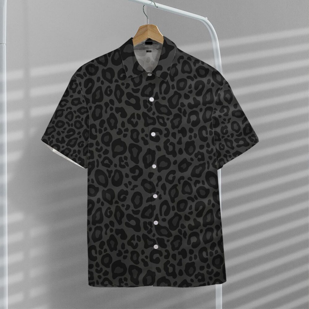 Black Leopard Custom Hawaiian Shirts For Men And Women