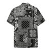 Black Multiple Paisley Bandanas Hawaii Shirt 1512A