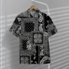 Black Multiple Paisley Bandanas Hawaii Shirt 2Zuxc