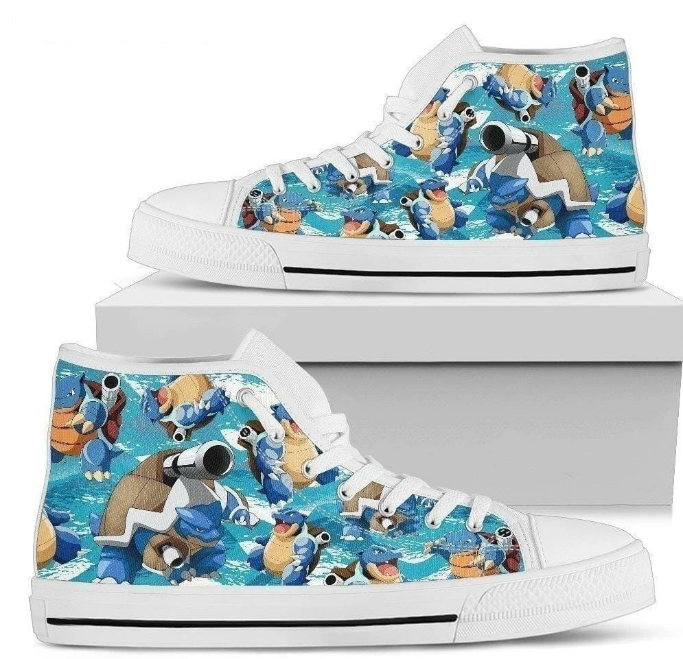 Blastoise Shoes High Top For Poke Fan Gift Idea