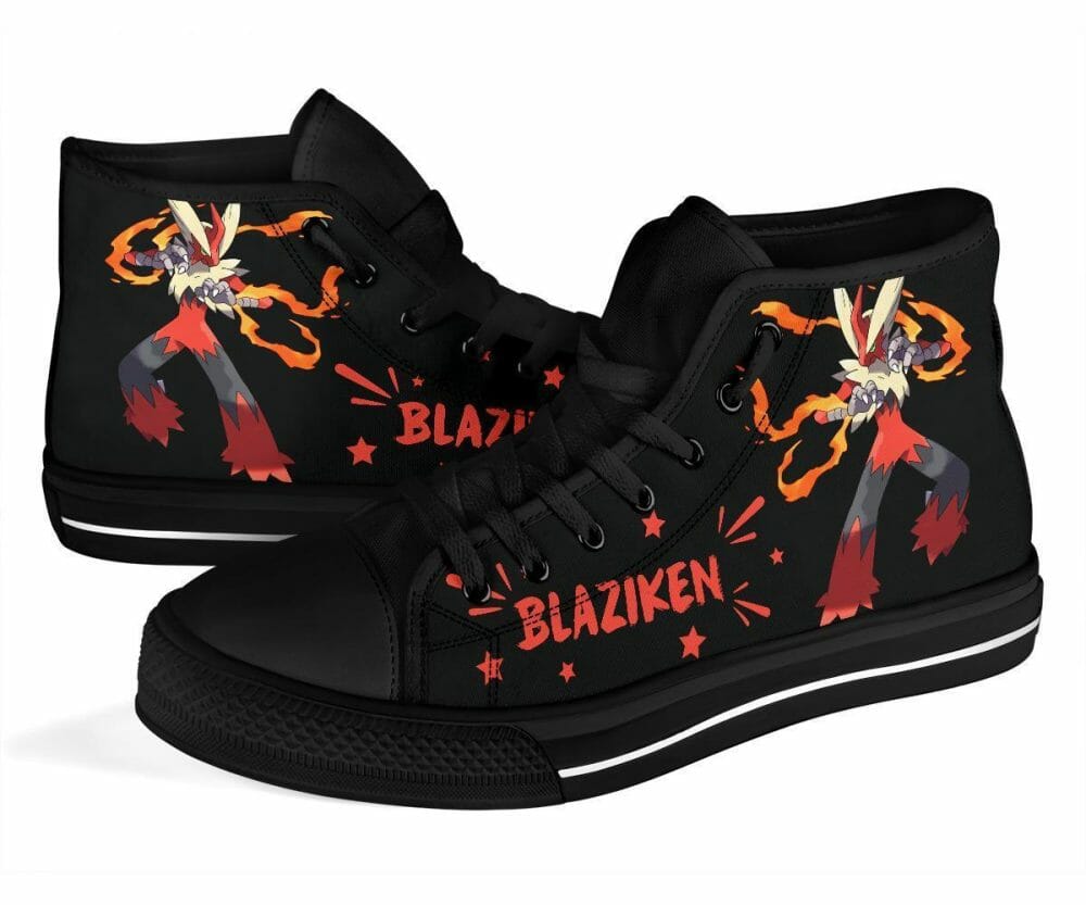 Blaziken Sneakers High Top Shoes Gift Idea