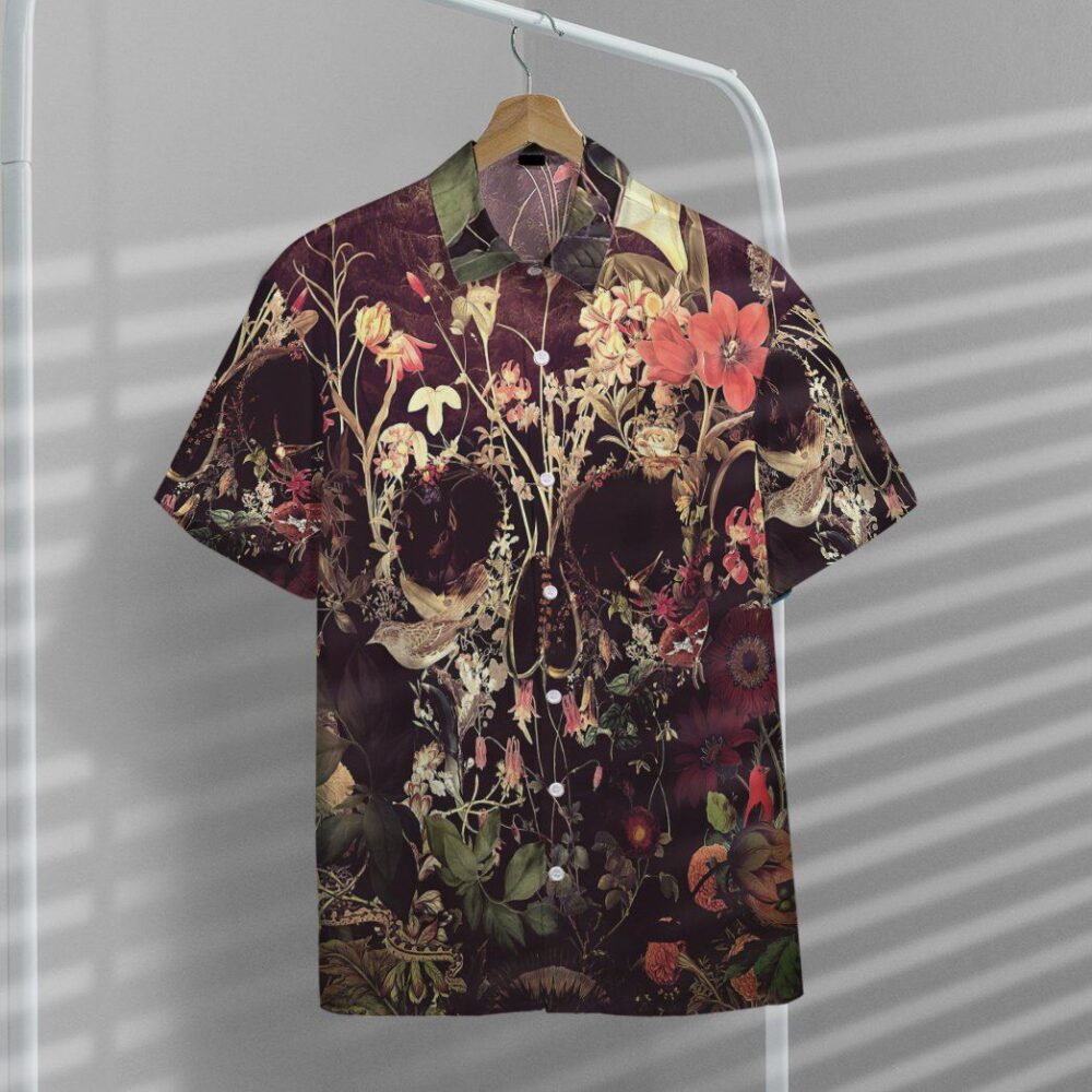 Bloom Skull Custom Hawaii Shirt