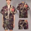 Bloom Skull Custom Hawaii Shirt Loizo