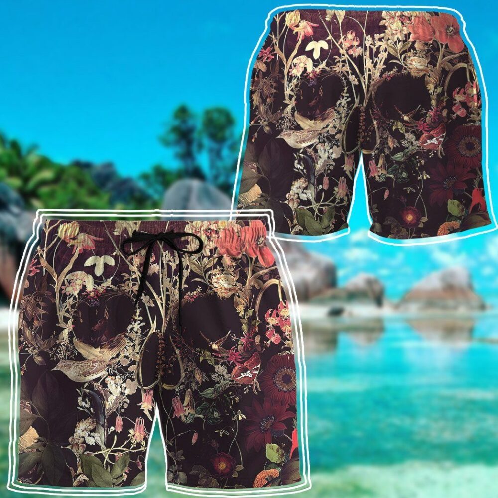 Bloom Skull Custom Hawaii Shirt