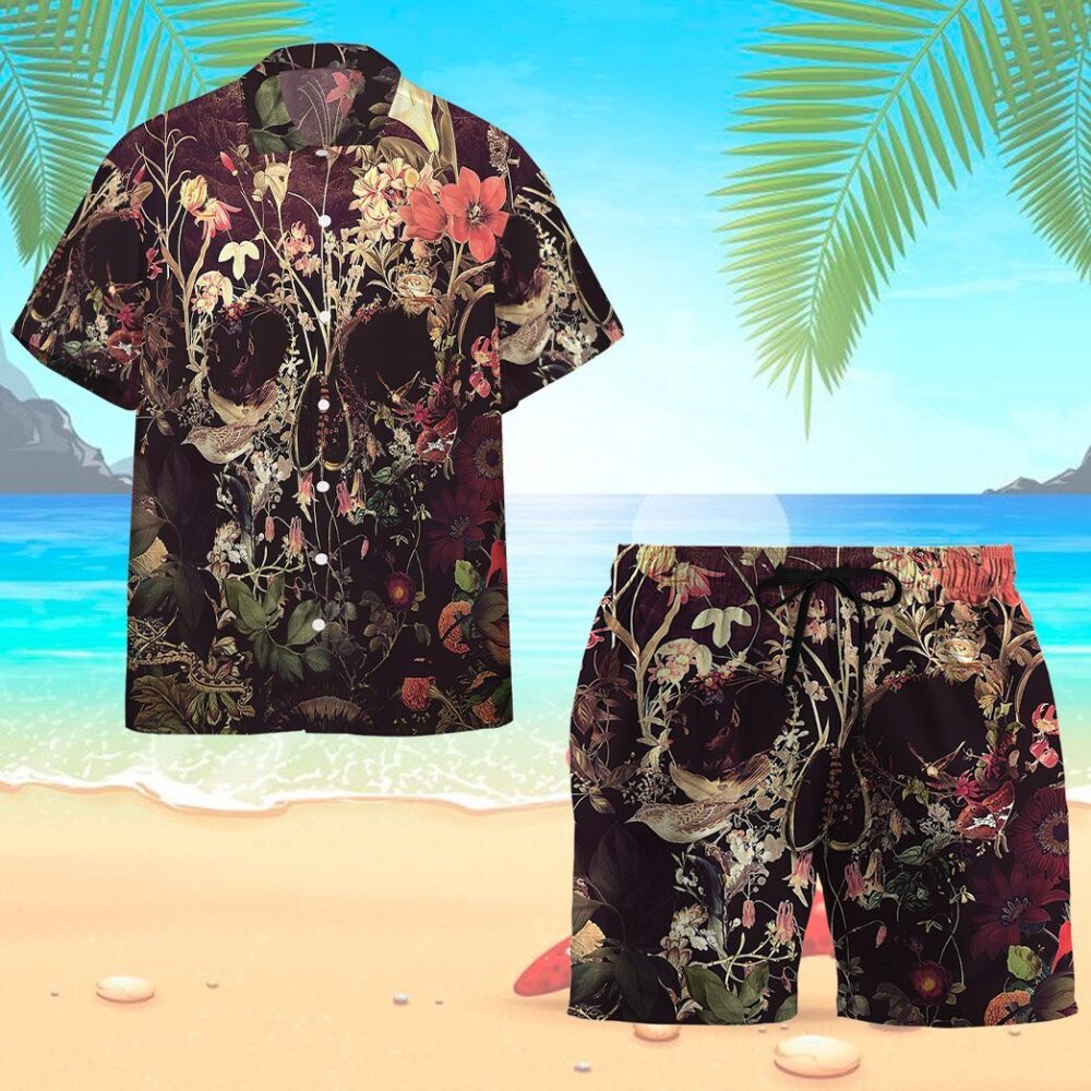 Bloom Skull Custom Hawaii Shirt