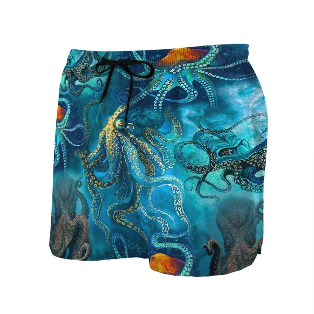 Blue Ocean Octopus Hawaii Shirt