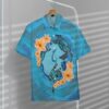 Blue Plumeria Maori Turtles Custom Short Sleeve Shirt Gwu3Z