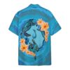 Blue Plumeria Maori Turtles Custom Short Sleeve Shirt N5Uzs