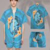 Blue Plumeria Maori Turtles Custom Short Sleeve Shirt Rhrui