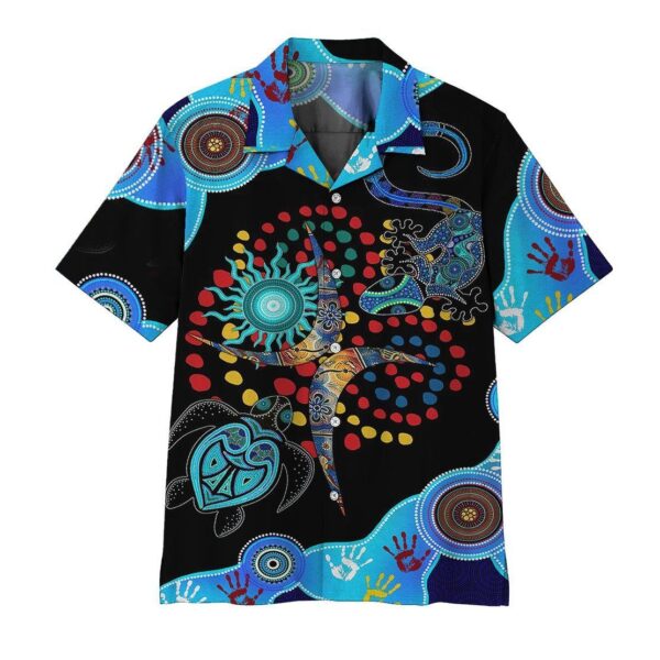 Blue Turtle Lizard Hawaii Shirt