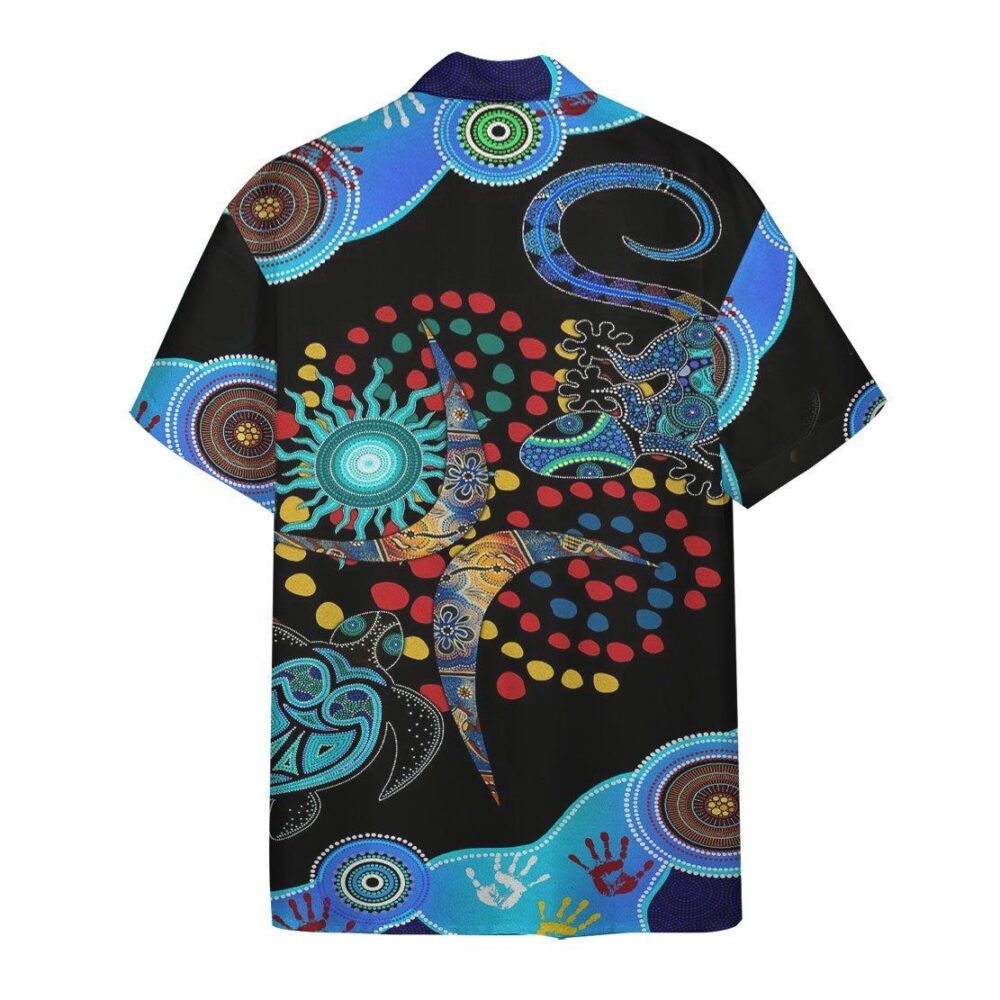 Blue Turtle Lizard Hawaii Shirt