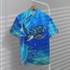 Blue Turtle Paradise Hawaii Shirt 7O8Zy