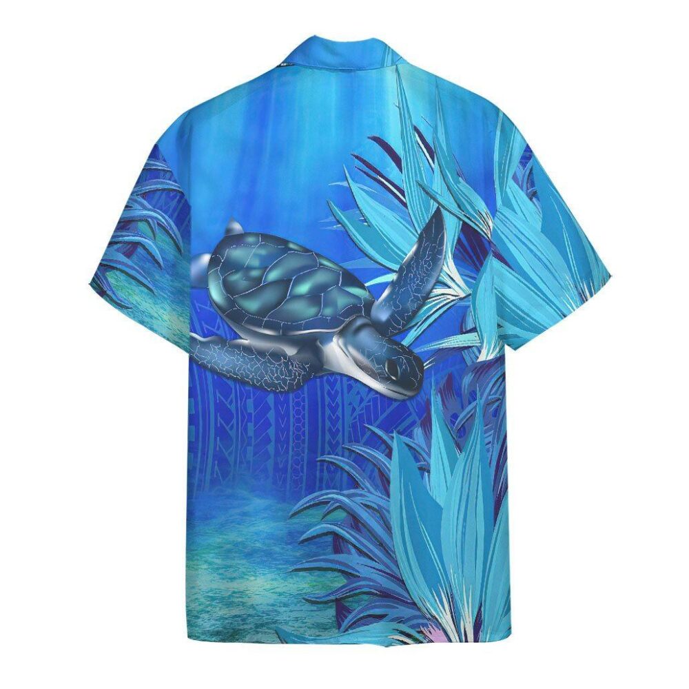 Blue Turtle Paradise Hawaii Shirt