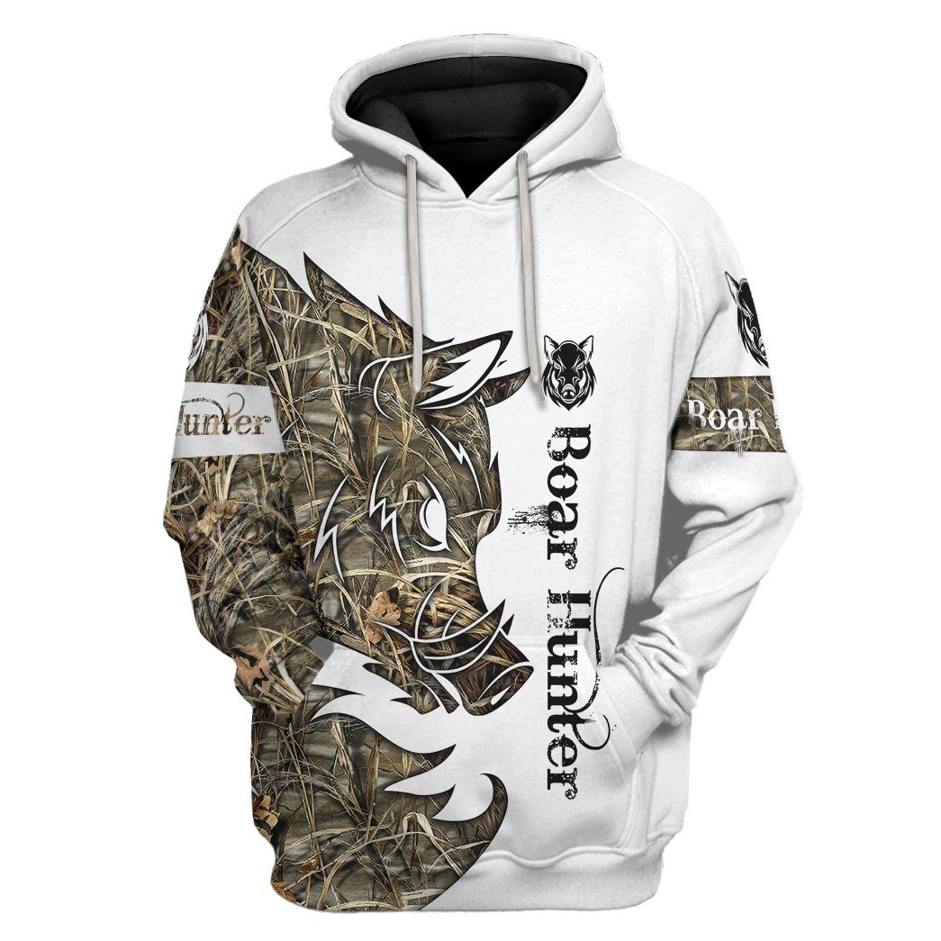 Boar Hunter All Over Print T-Shirt Hoodie Fan Gifts Idea