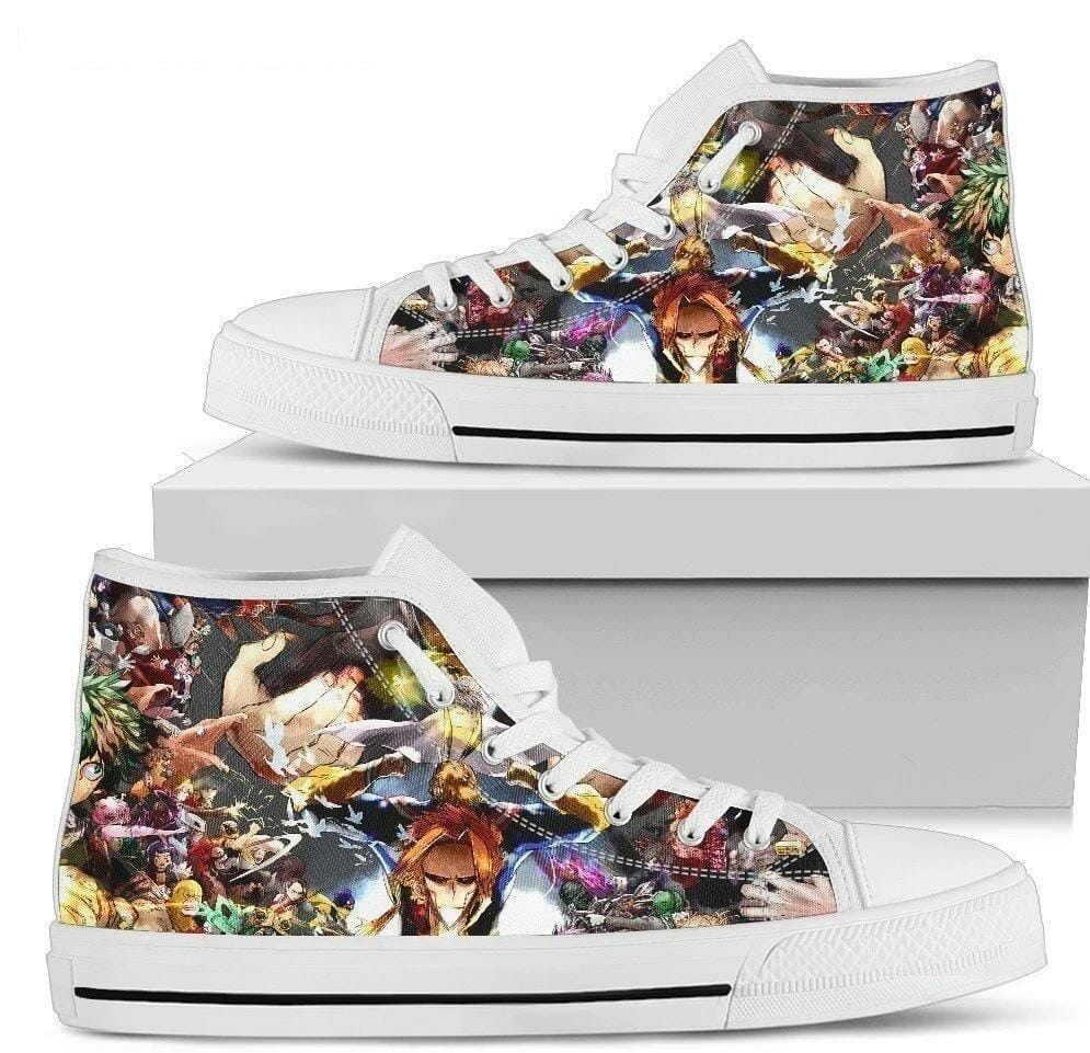 Boku No Hero Academia Sneakers High Top Shoes Gift