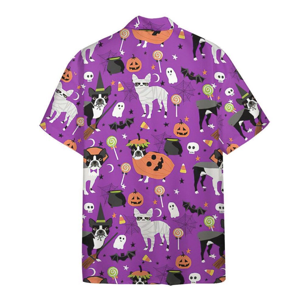 Boston Terrier Halloween Hawaii Shirt