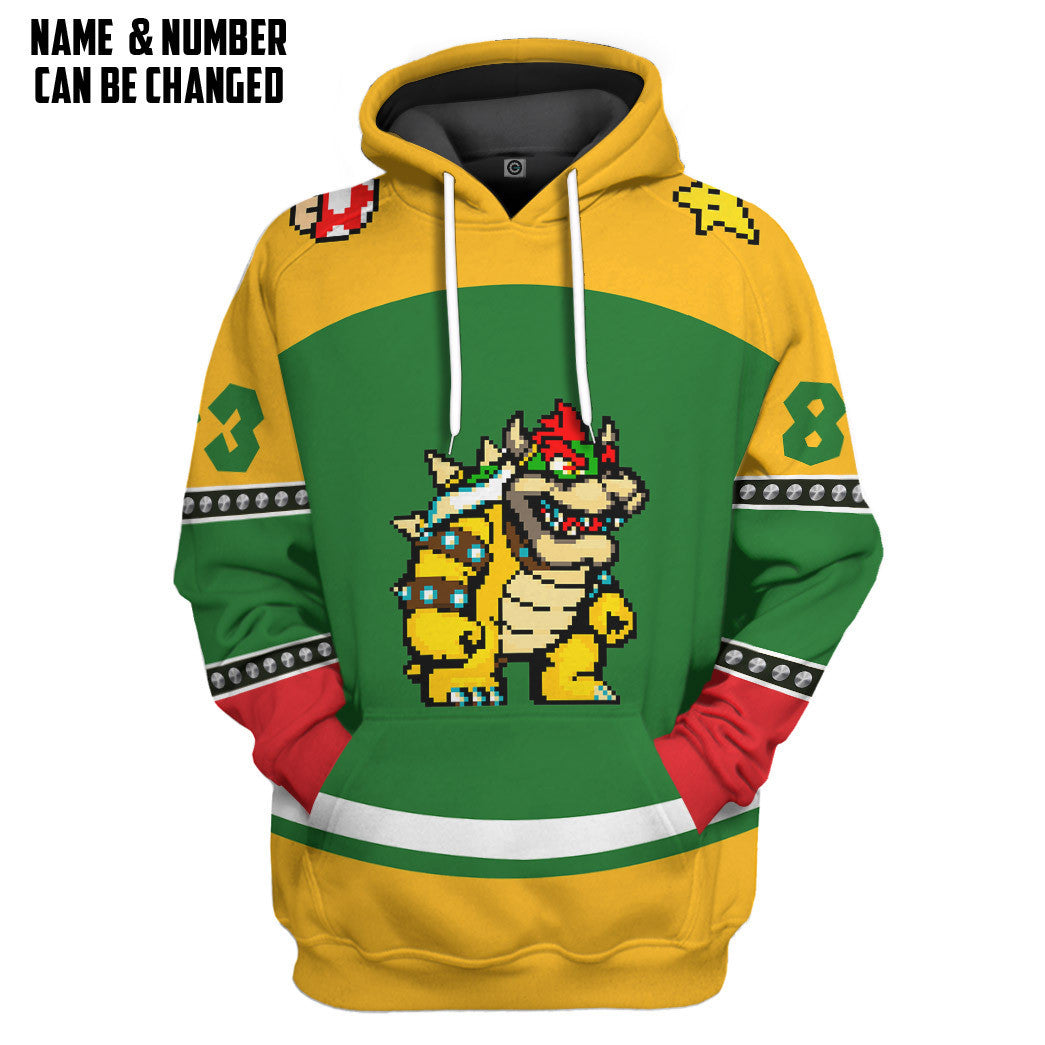 Bowser Sports Custom Name Custom Number Custom Hoodie Tshirt Apparel