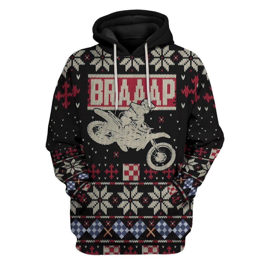 Braaap Ugly Christmas Sweater Tshirt Hoodie Apparel