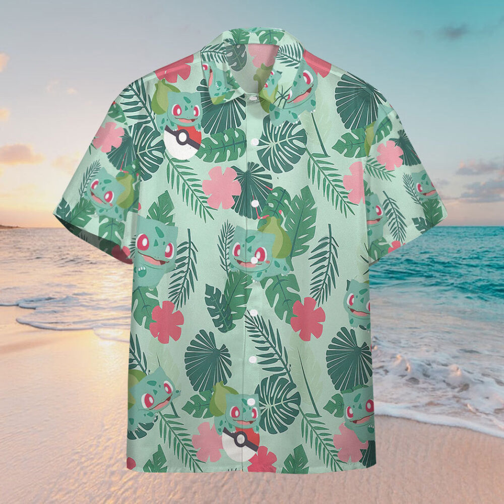 Bulbasaur Pokémon X Hawaii Custom Hawaiian Shirt