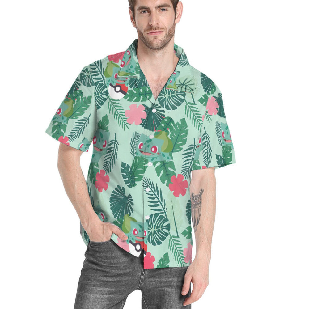 Bulbasaur Pokémon X Hawaii Custom Hawaiian Shirt