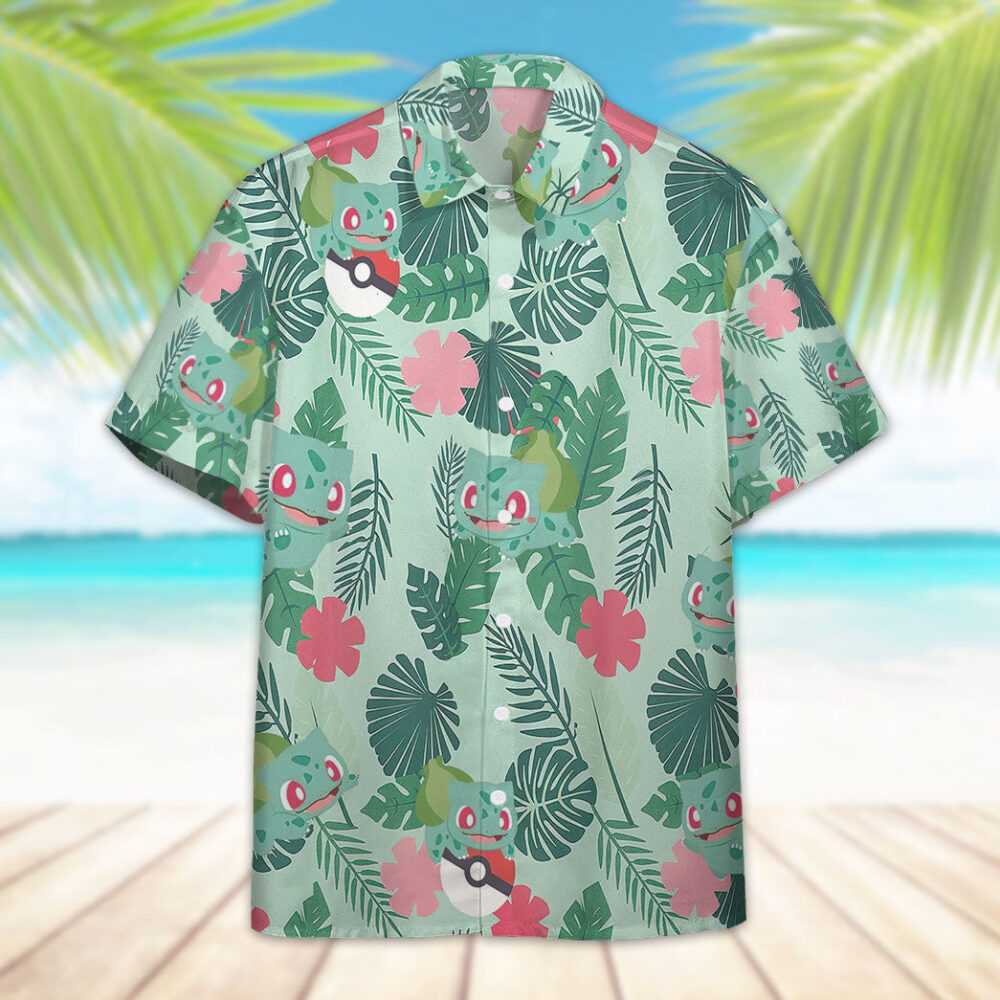 Bulbasaur Pokémon X Hawaii Custom Hawaiian Shirt