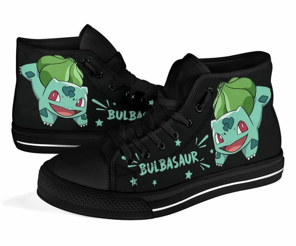 Bulbasaur Sneakers High Top Shoes Gift Idea