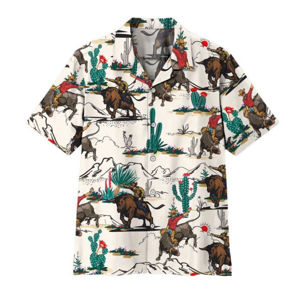 Bull Riding Hawaii Shirt