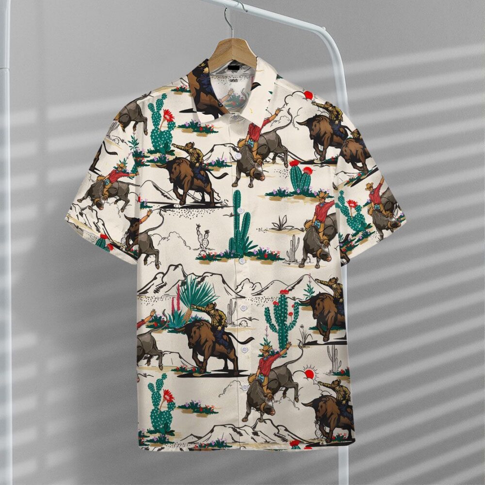 Bull Riding Hawaii Shirt