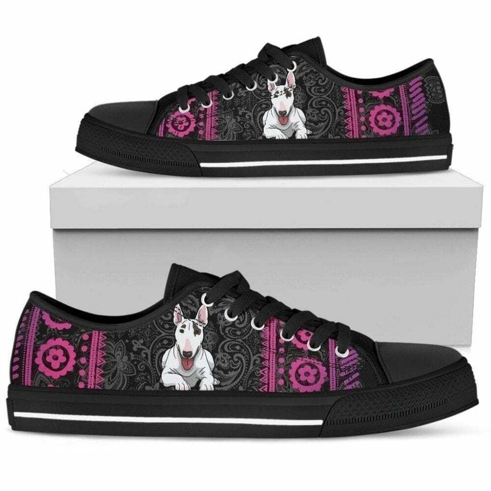 Bull Terrier Women Sneakers Dog Lover Low Top Shoes