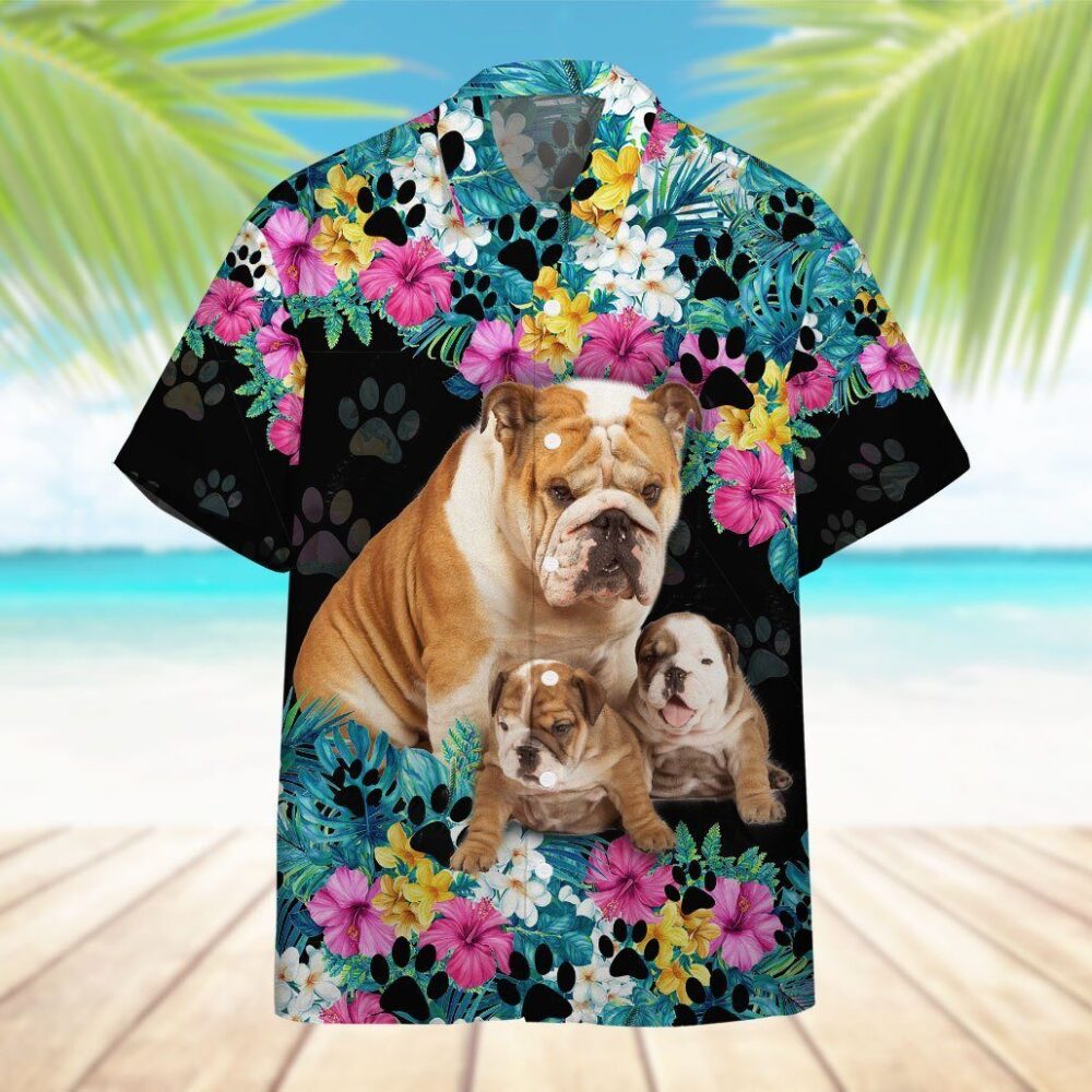 Bulldog Mother Day Hawaii Shirt