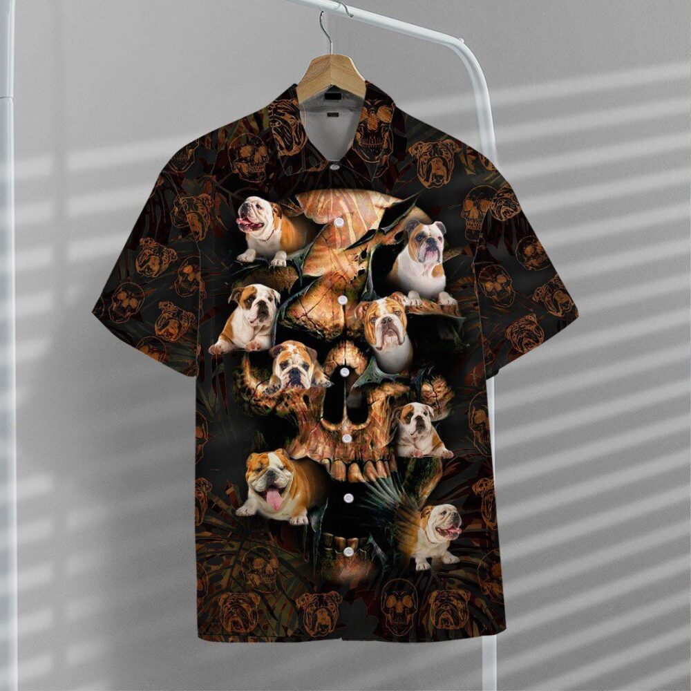 Bulldog Skull Hawaii Shirt