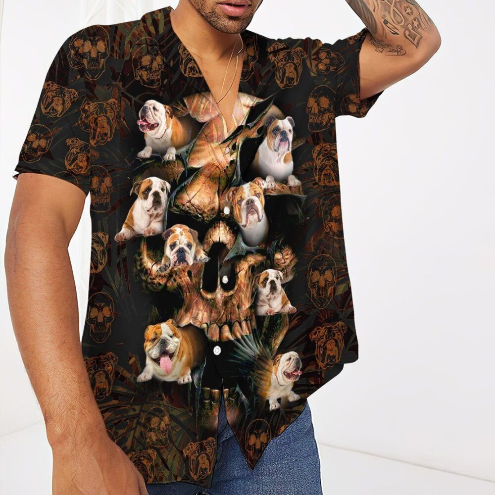 Bulldog Skull Hawaii Shirt