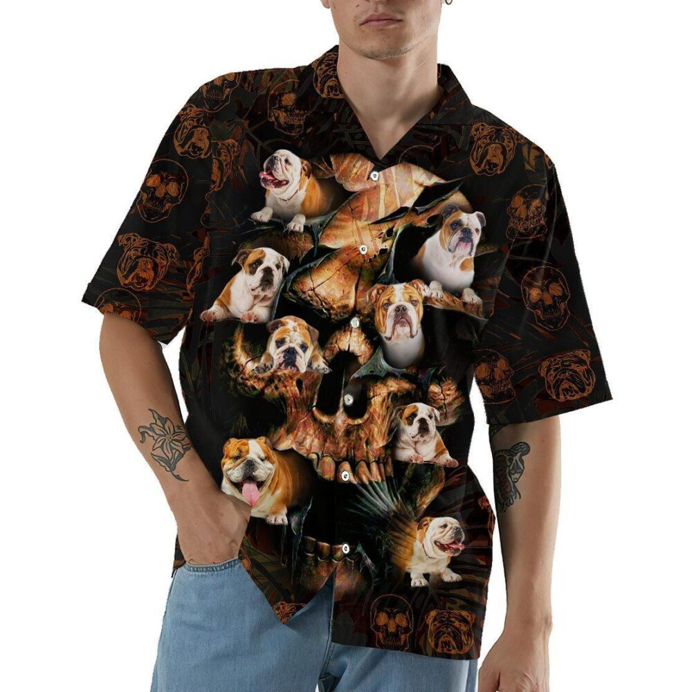 Bulldog Skull Hawaii Shirt