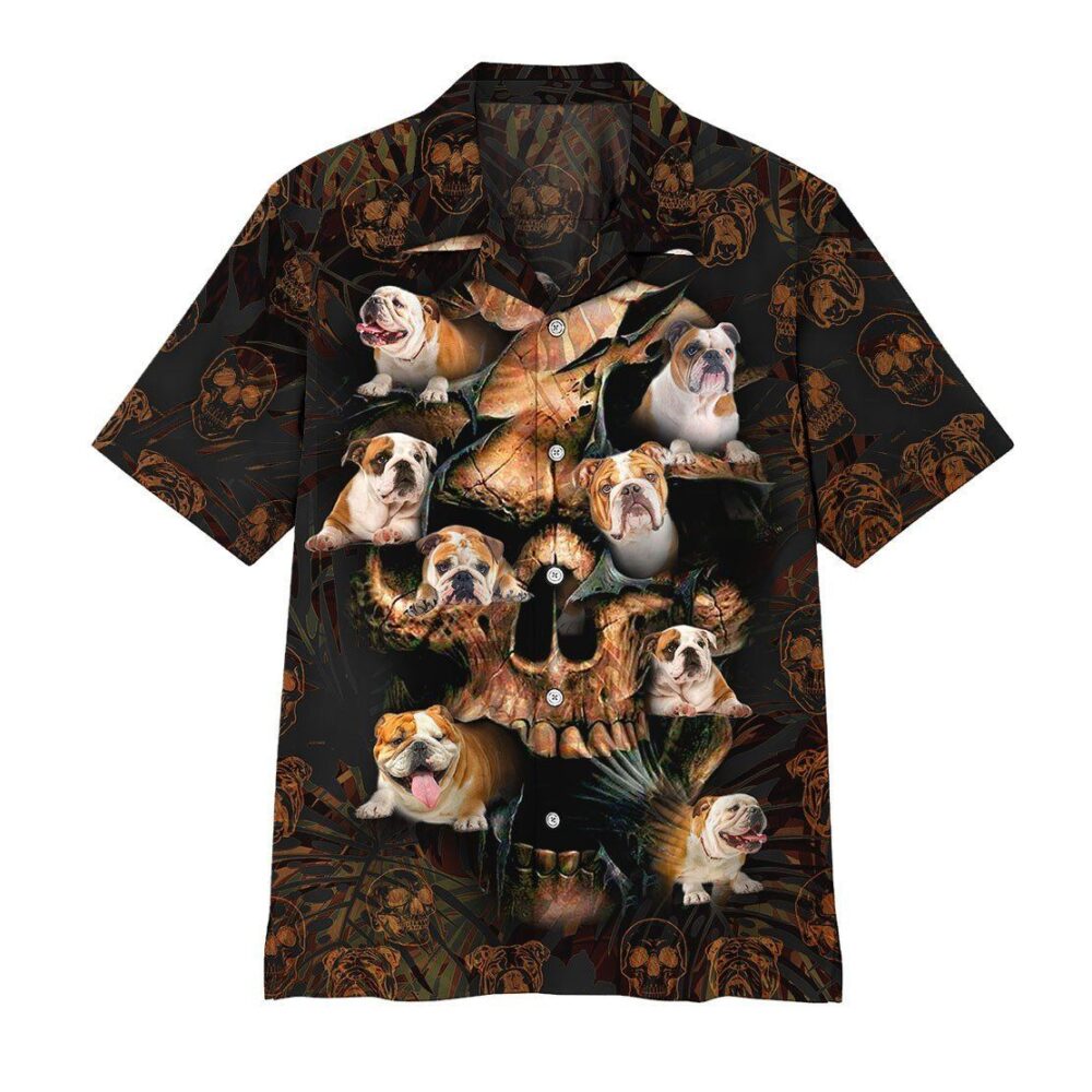 Bulldog Skull Hawaii Shirt